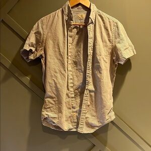 J. Crew Striped Short Sleeve Shirt